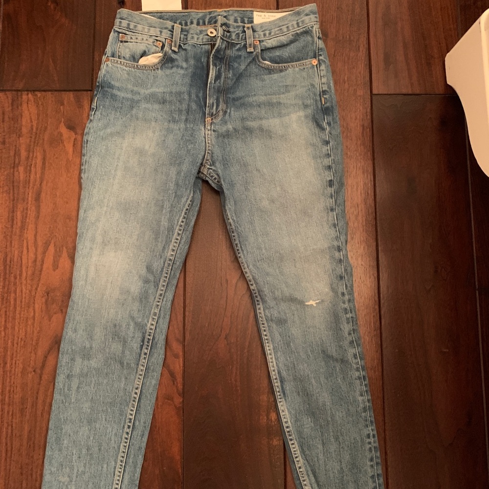 Rag & bone high rise ankle skinny